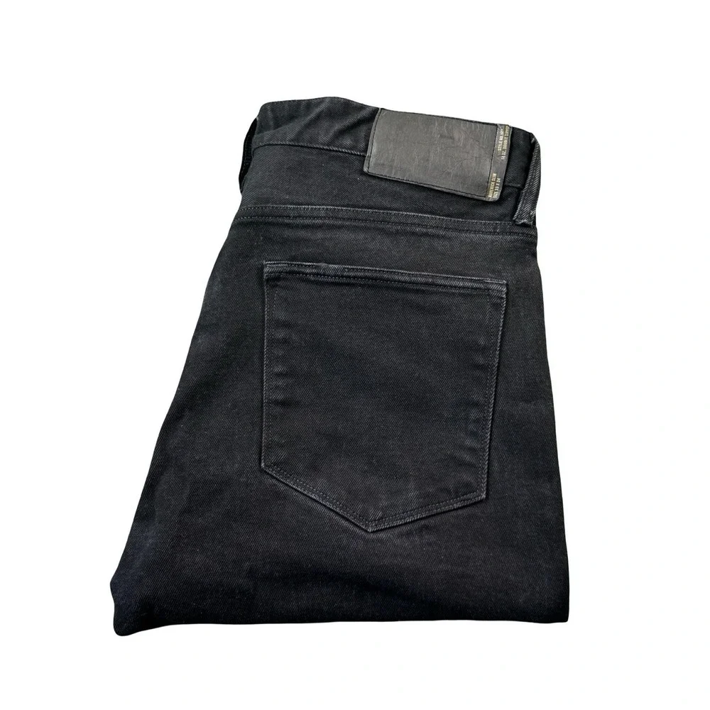 Buck Mason Black Maverick Slim 13 oz Denim Mens Jeans Size 33x34